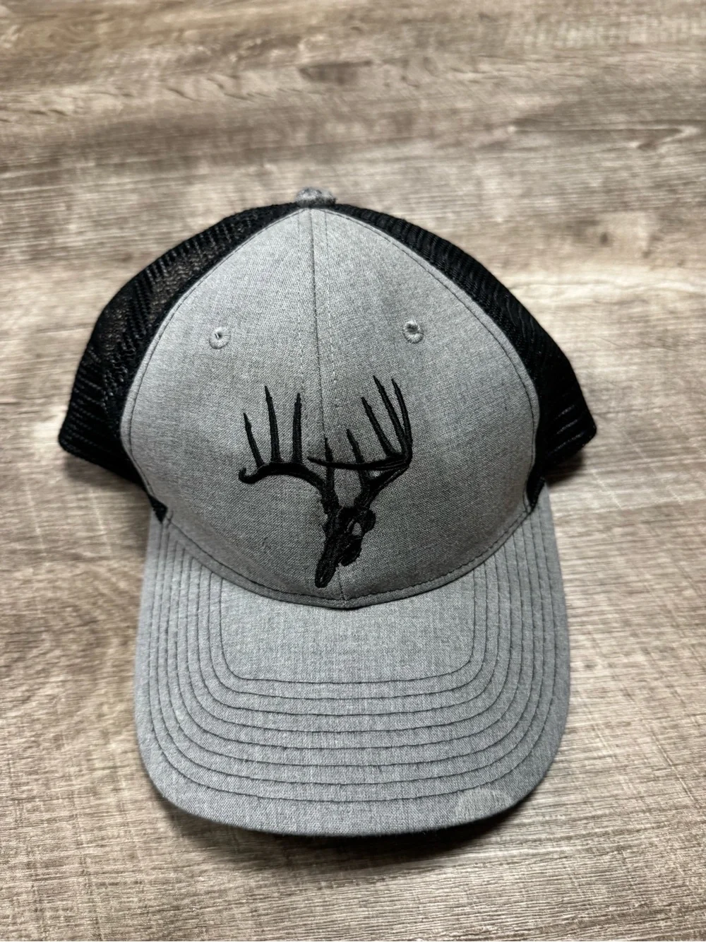 Fierce Headwear 901 Grey Buck Antlers Hat